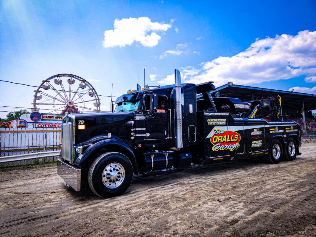 Don Orall's Heavy Wrecker with fairground background