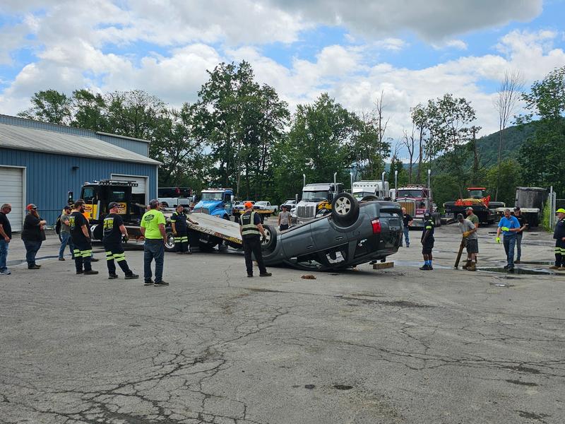 Van rollover training scenario